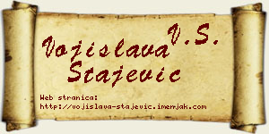 Vojislava Stajević vizit kartica